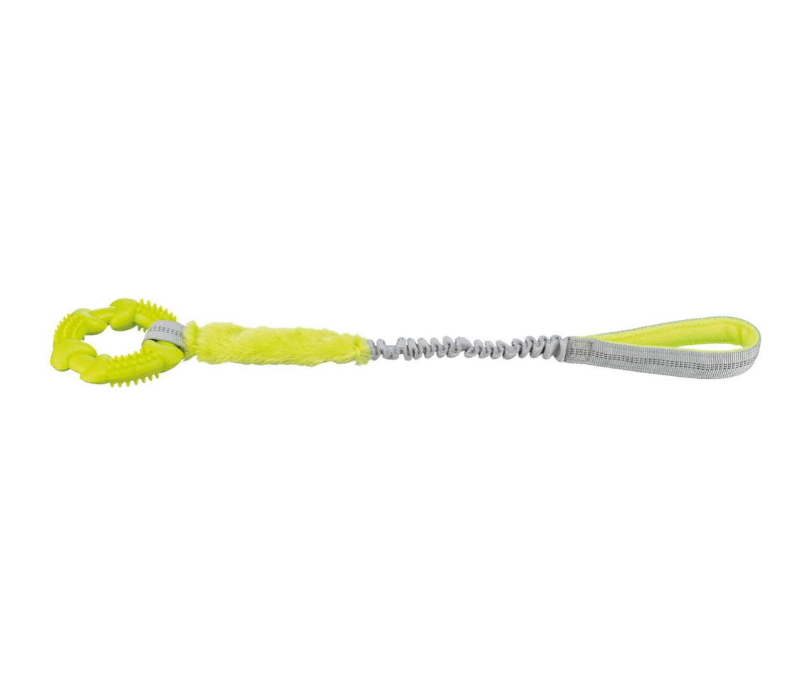 TRIXIE Bungee Tugger med ring, lime - Lime