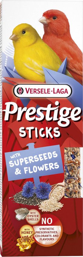 Prestige Sticks Canaries Superseeds &amp; Flowers 2p