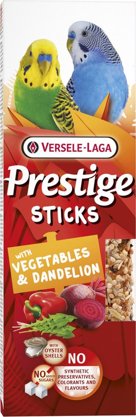 Prestige Sticks Small Parakeets Veg &amp; Dandelion 2p