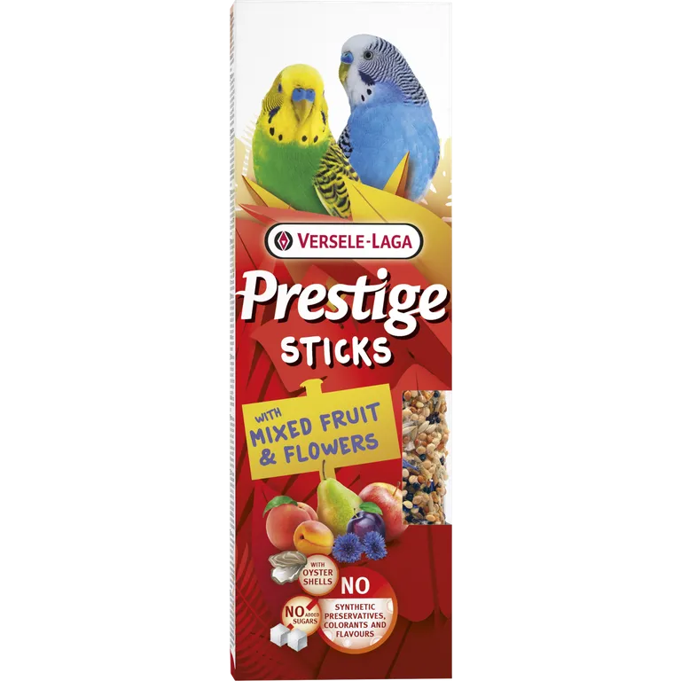 Prestige Sticks Small Parakeets Fruit &amp; Flowers 2p