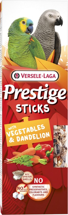 Prestige Sticks Parrots Vegetables &amp; Dandelion 2p