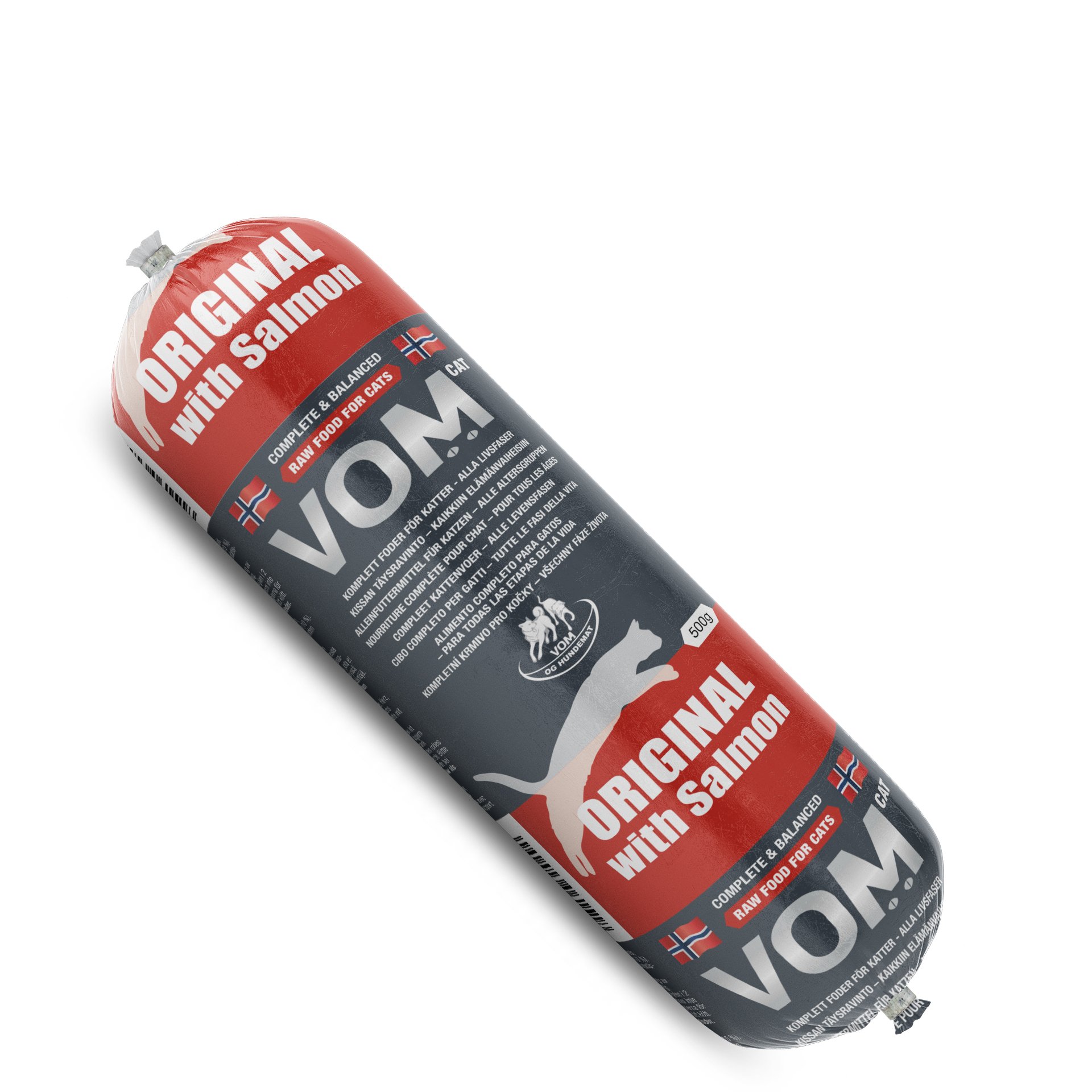 Kattmat Lax Fryst Korv 500g