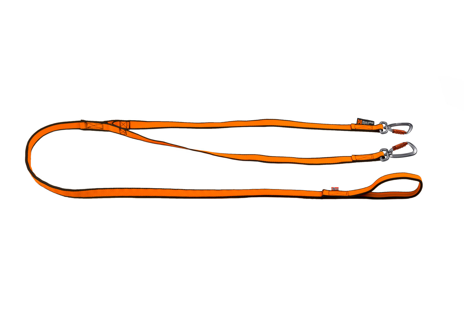 Bungee Hundkoppel Dubbel Orange One Size