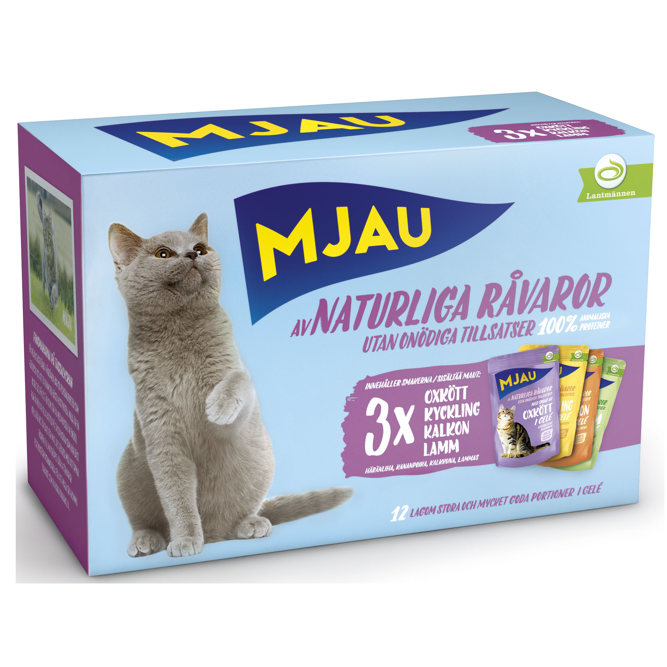 Bitar I Gel&eacute; Med K&ouml;ttmix 12x85g Kattmat