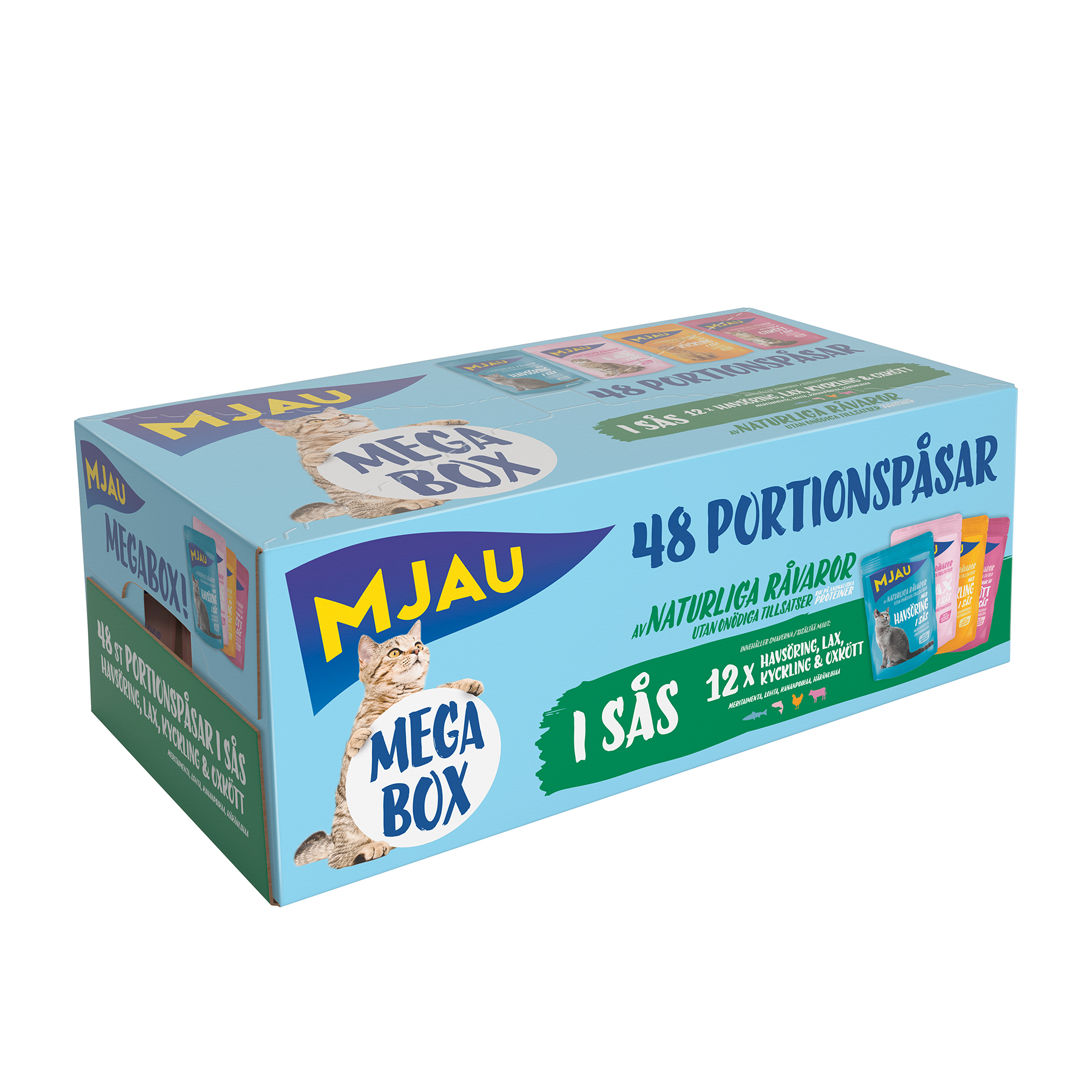 Bitar I S&aring;s Med K&ouml;tt Och Fisk Megabox 48x85g