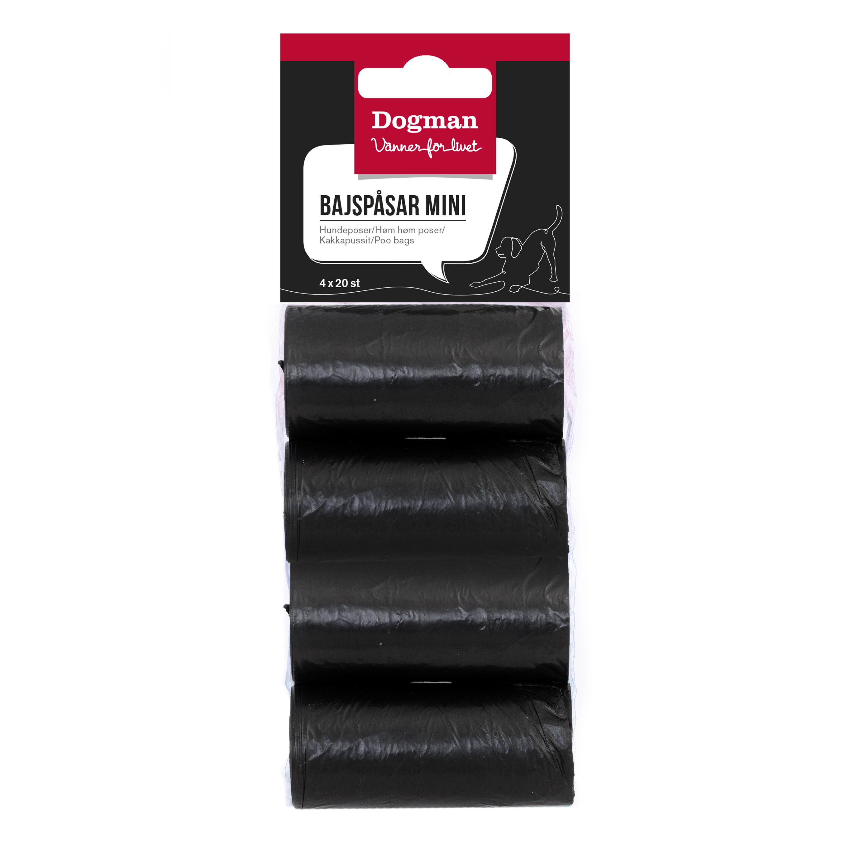 Bajsp&aring;sar Mini Svarta 4x20p