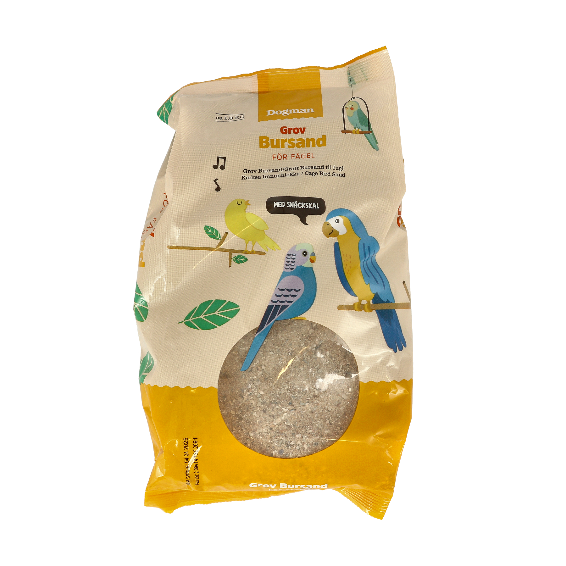 Bursand Grov f&ouml;r F&aring;gel 1,8kg