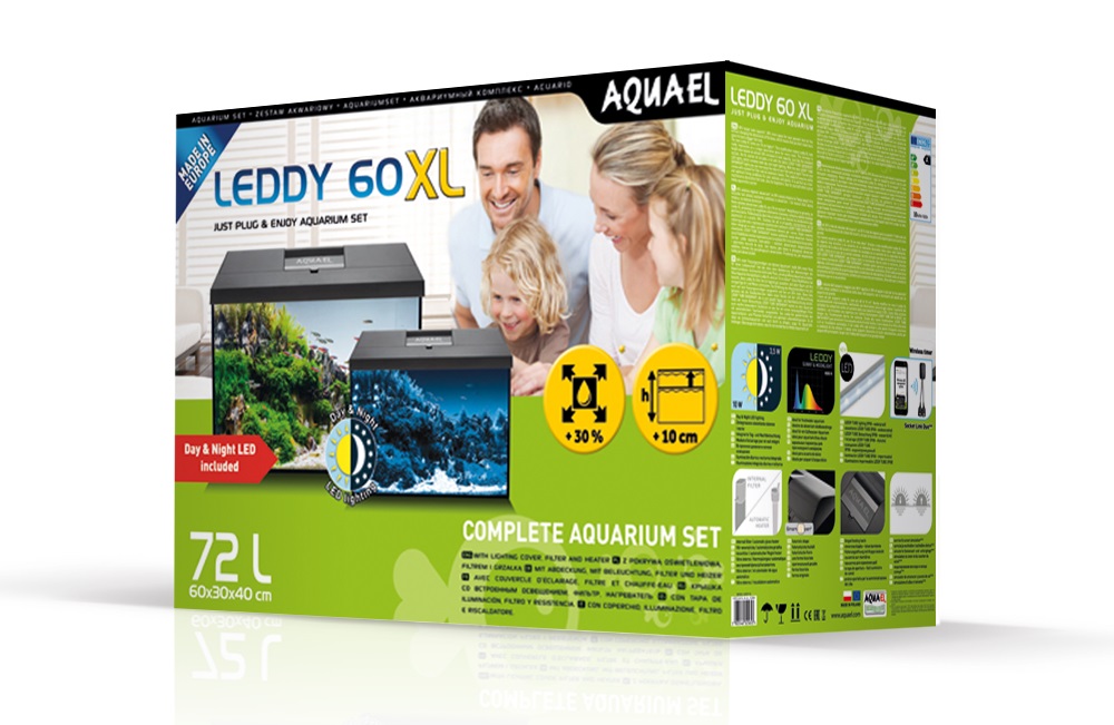 Akvarium Set Leddy XL 72L