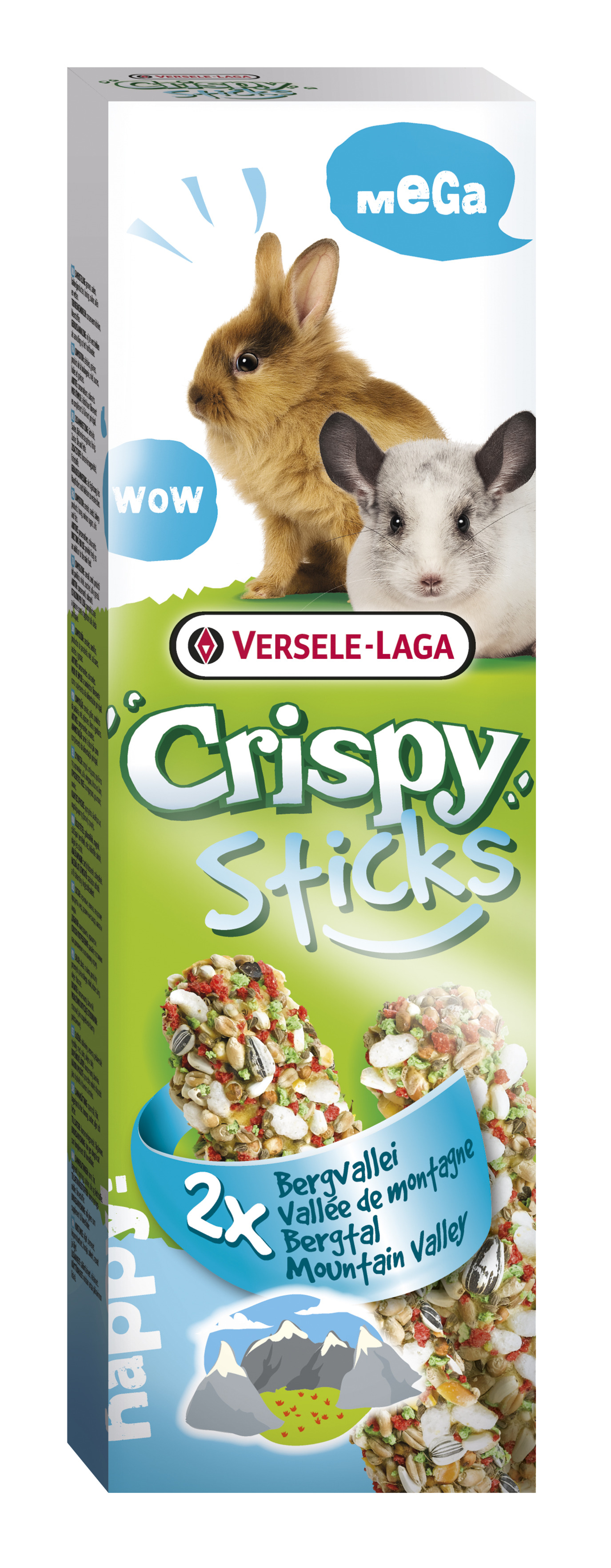 Crispy Mega Sticks Rabbits & Chinchillas 140g