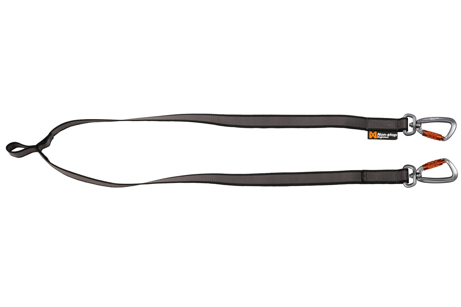 Touring Hundkoppel Dubbel Svart M 2,3x72cm