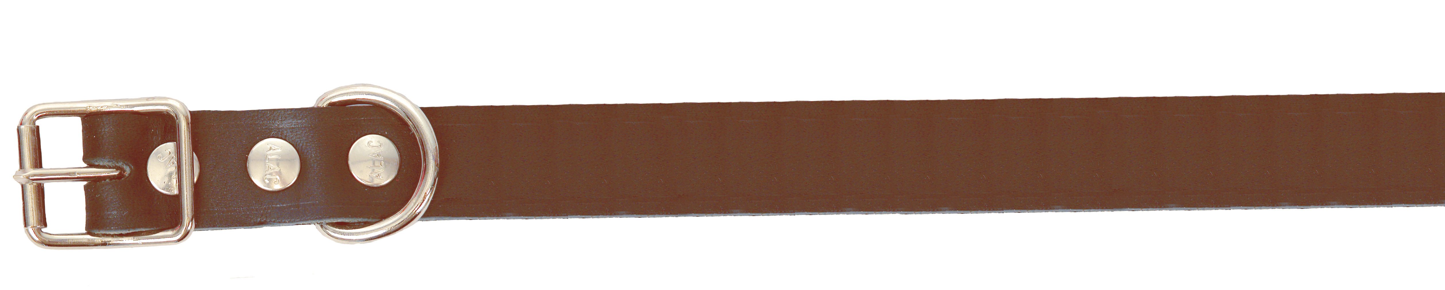 Läderhalsband Ställbart Brun 22x60cm