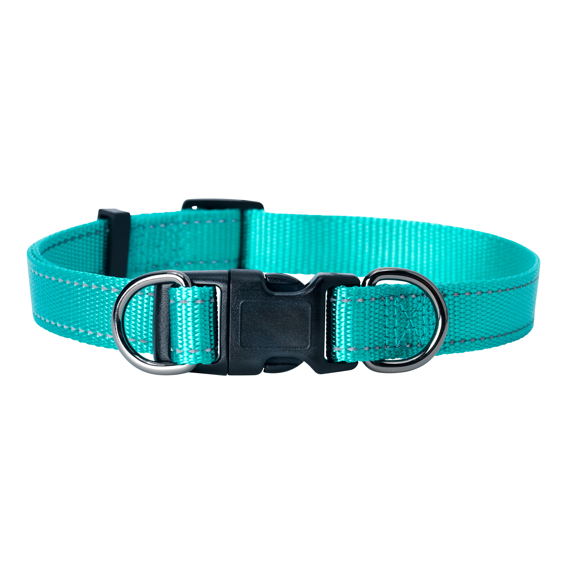 Nylonhalsband Iris Ställbart Turkos L