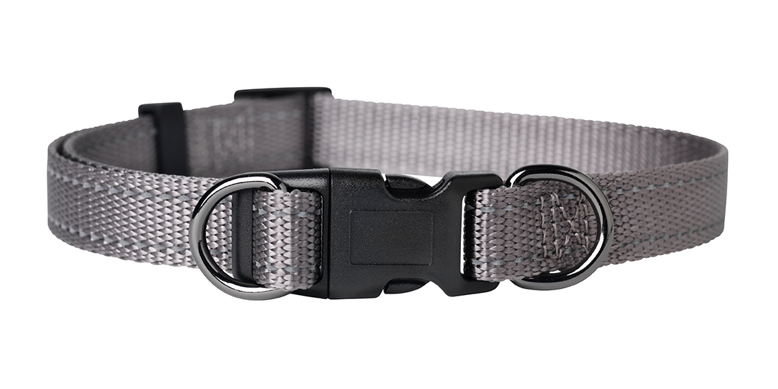 Nylonhalsband Iris St&auml;llbart Gr&aring;