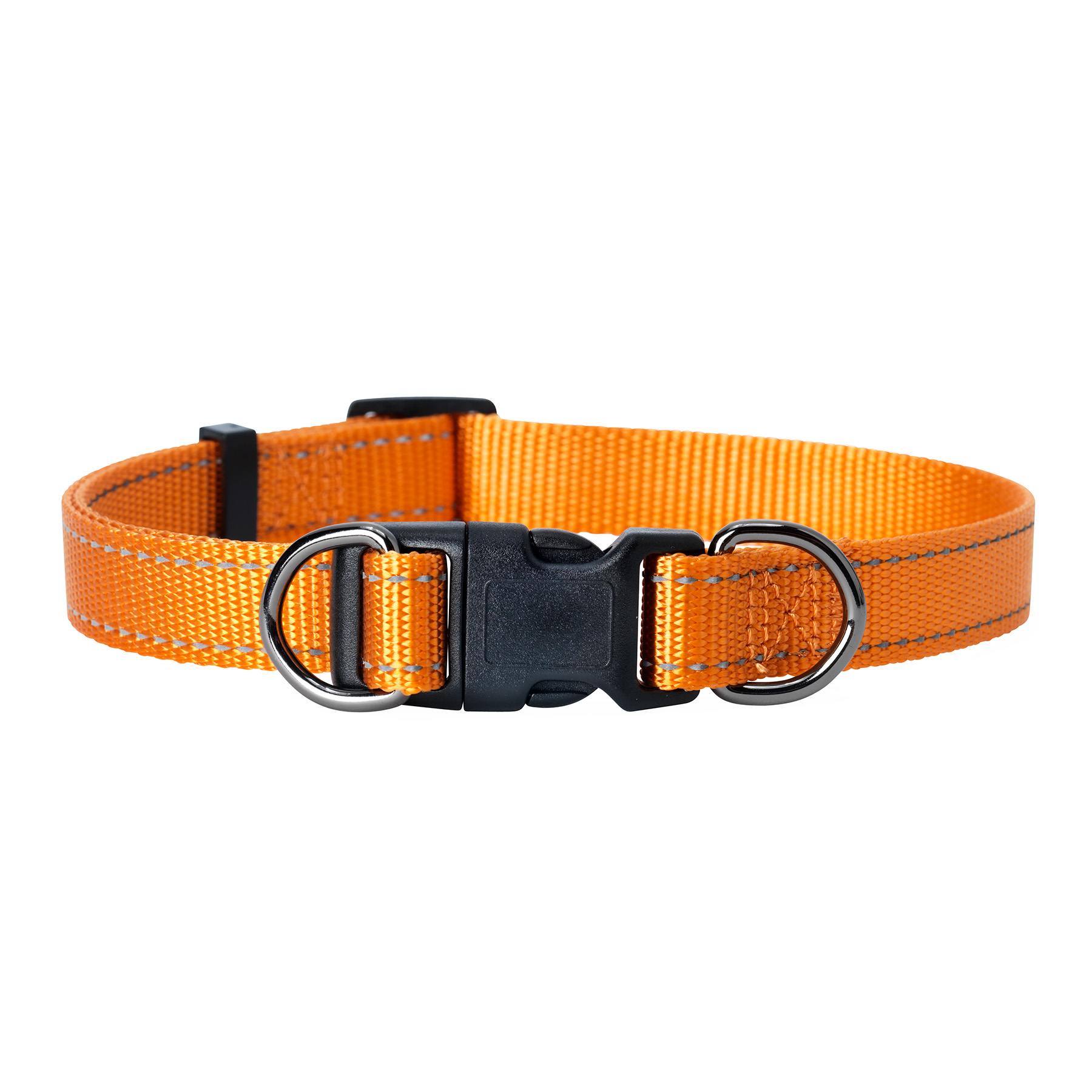 Nylonhalsband Iris Ställbart Orange M