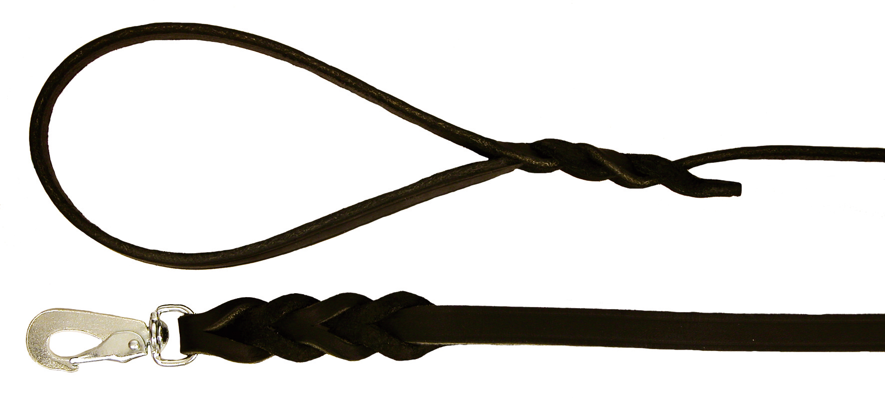 L&aring;ngt L&auml;derkoppel Svart M/L