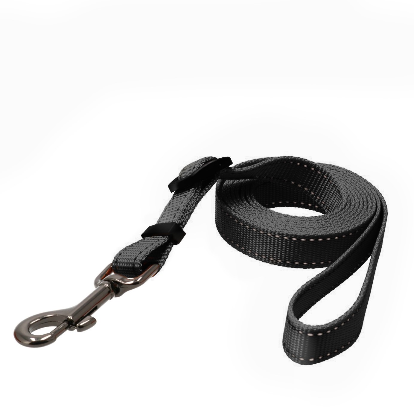 Nylonkoppel Iris St&auml;llbart Svart