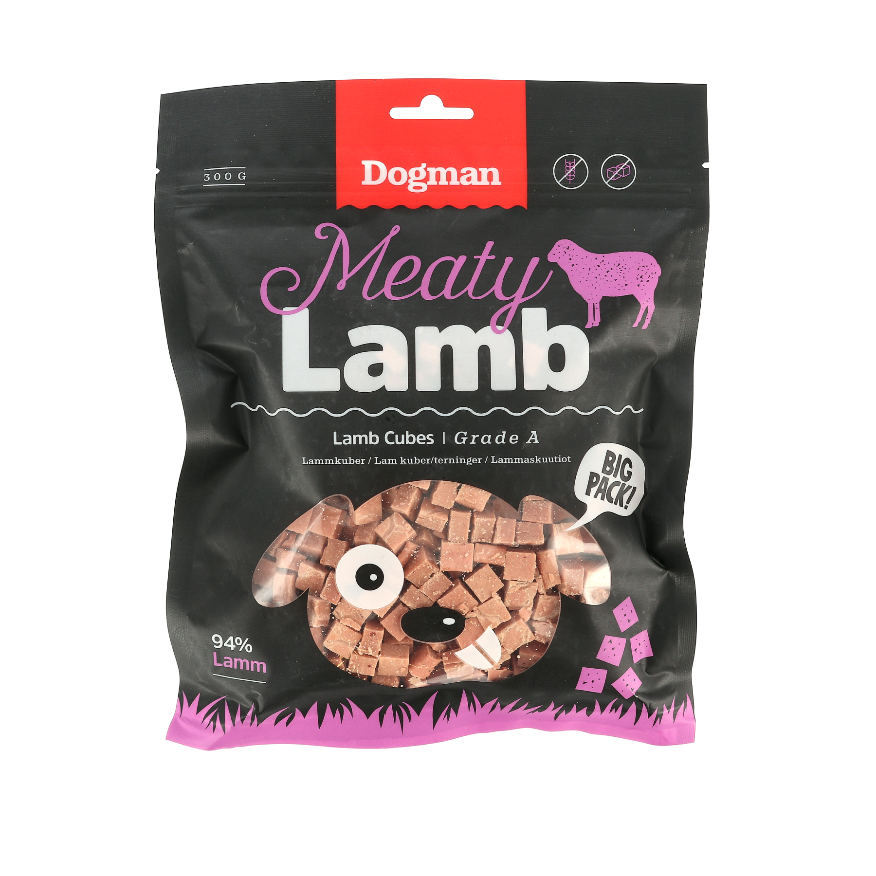 Meaty Kuber av Lamm Hundgodis 300g