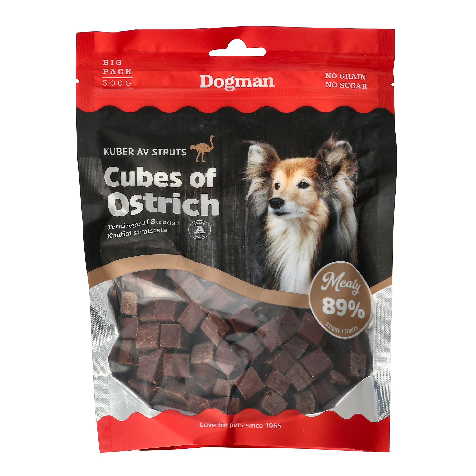 Meaty Kuber av Struts Hundgodis 300g