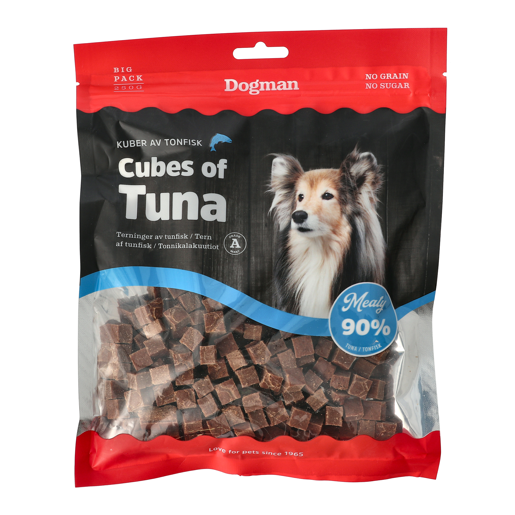 Meaty Kuber av Tonfisk Hundgodis 250g