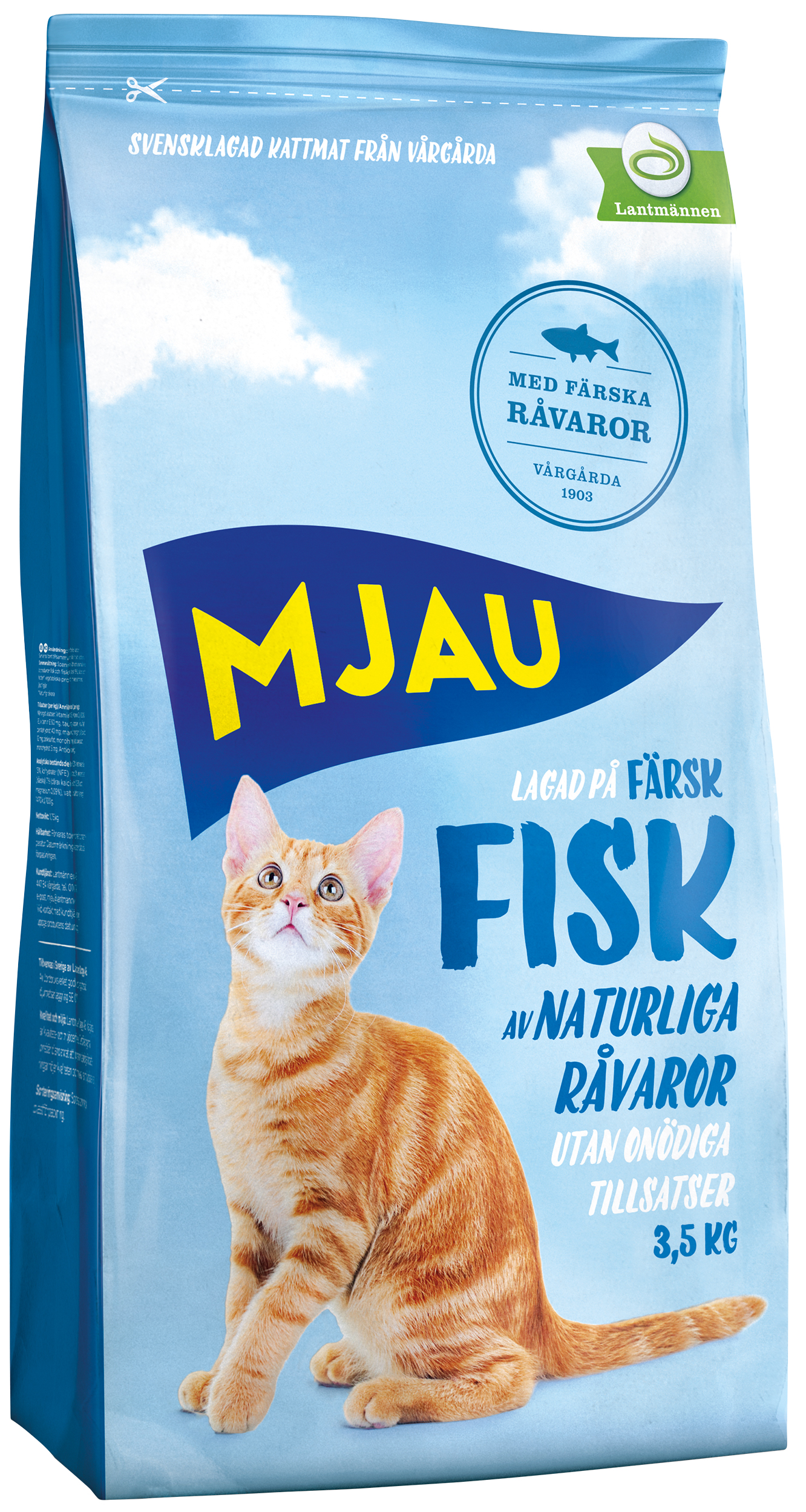 Torrfoder för katt med Fisk 3,5kg