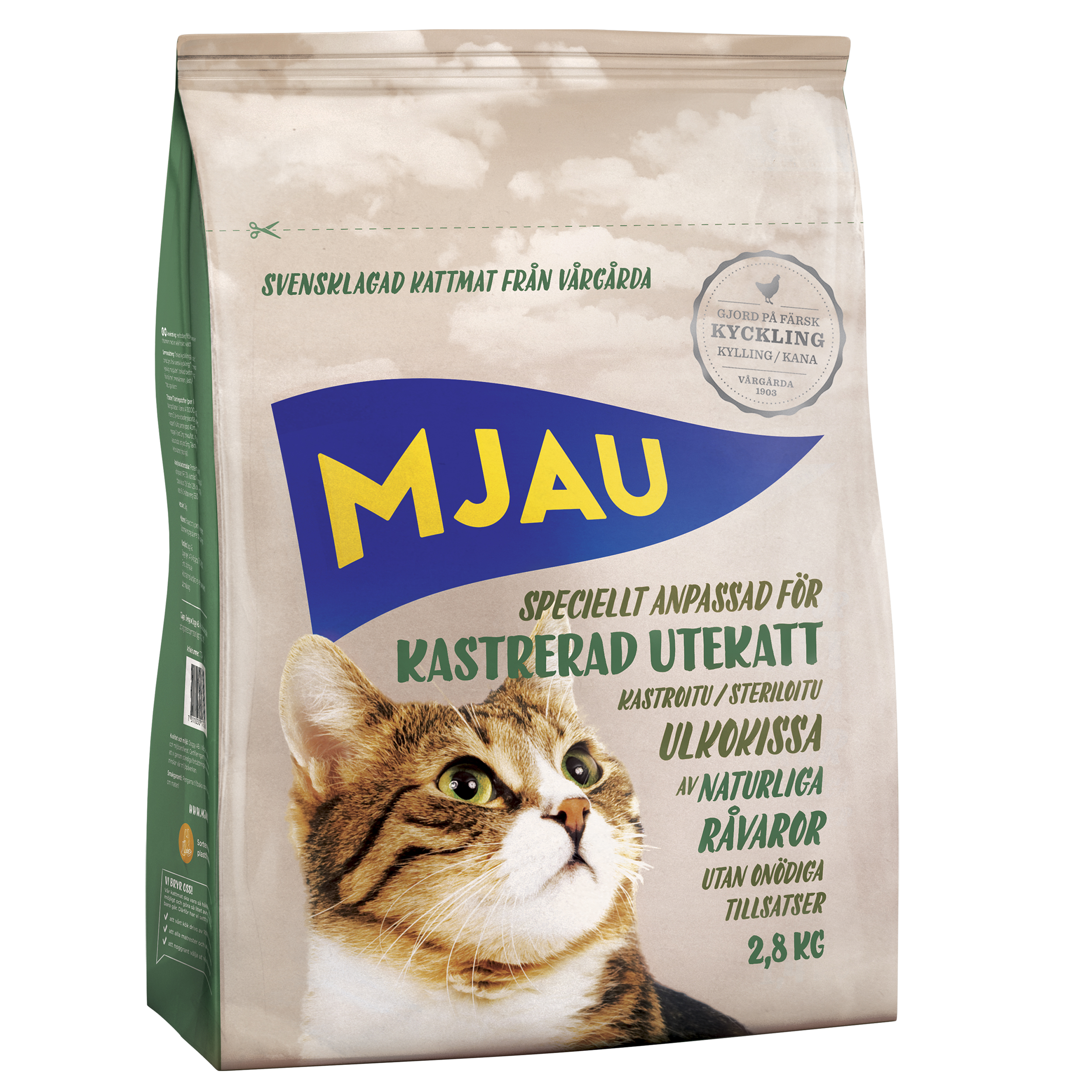 Torrfoder För Kastrerad Utekatt 2,8kg