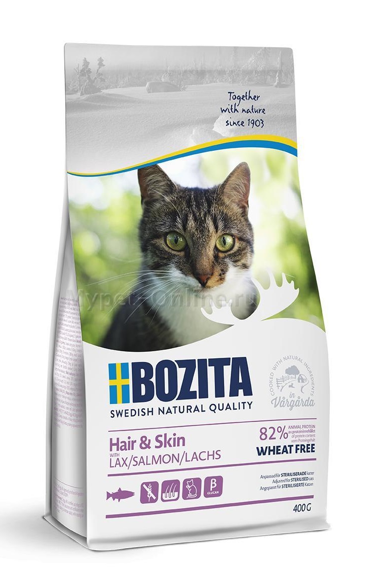 Hair & Skin Wheat Free Salmon Kattmat 400g