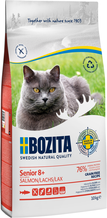 Senior 8+ Salmon Grain Free Kattmat 10kg