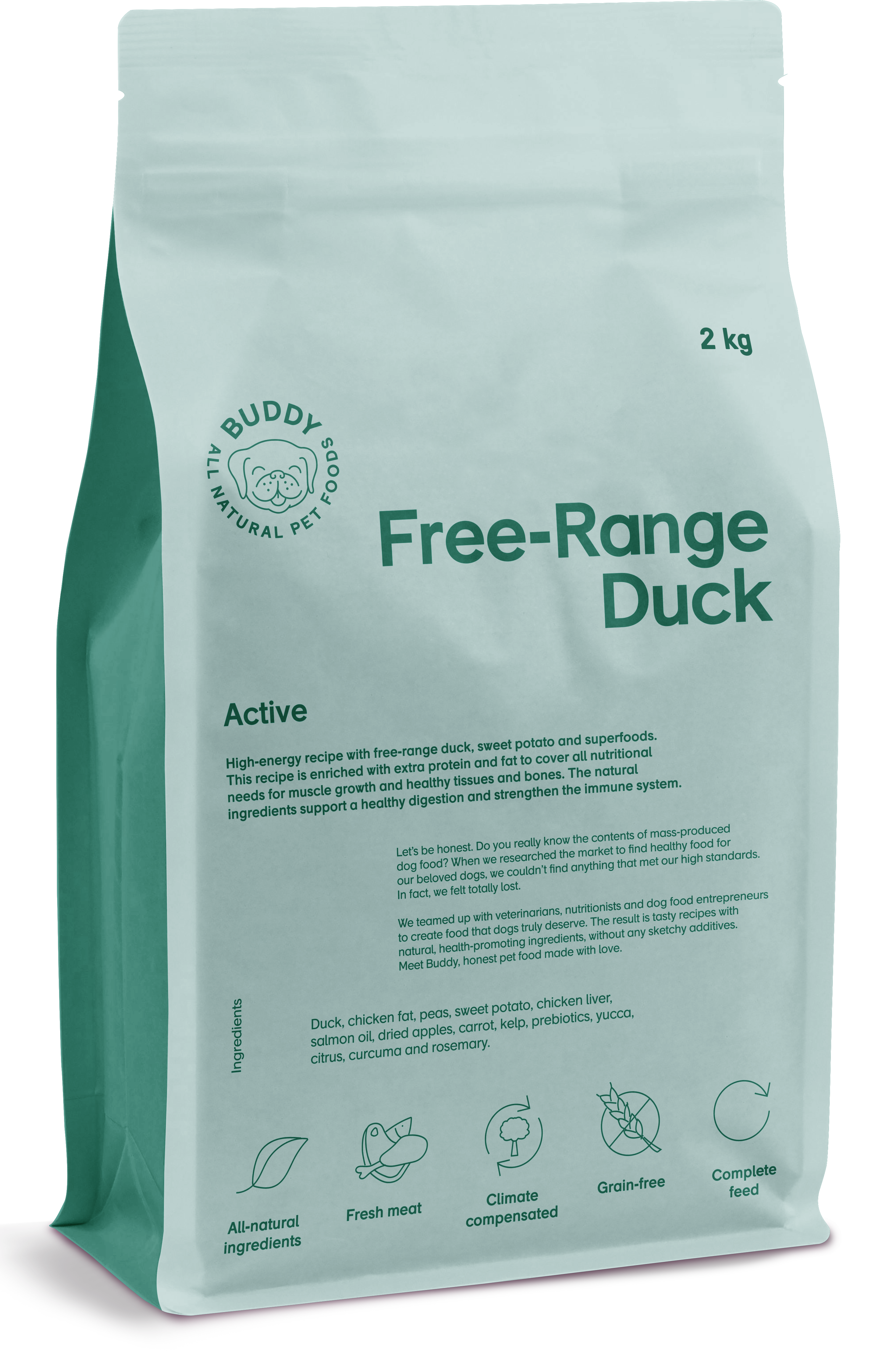 Free-Range Duck Hundfoder 2kg