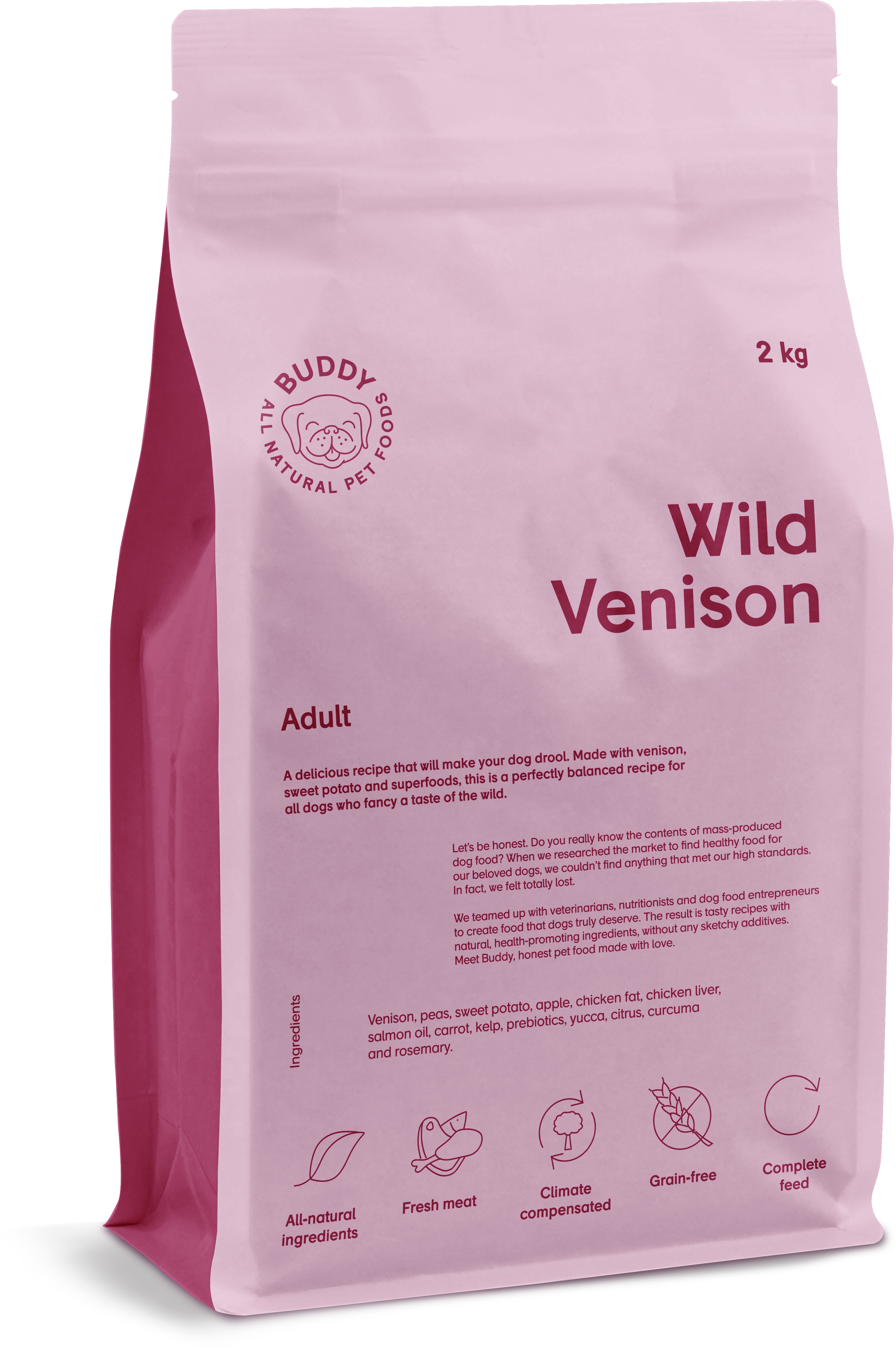 Wild Venison Torrfoder f&ouml;r hund 2kg