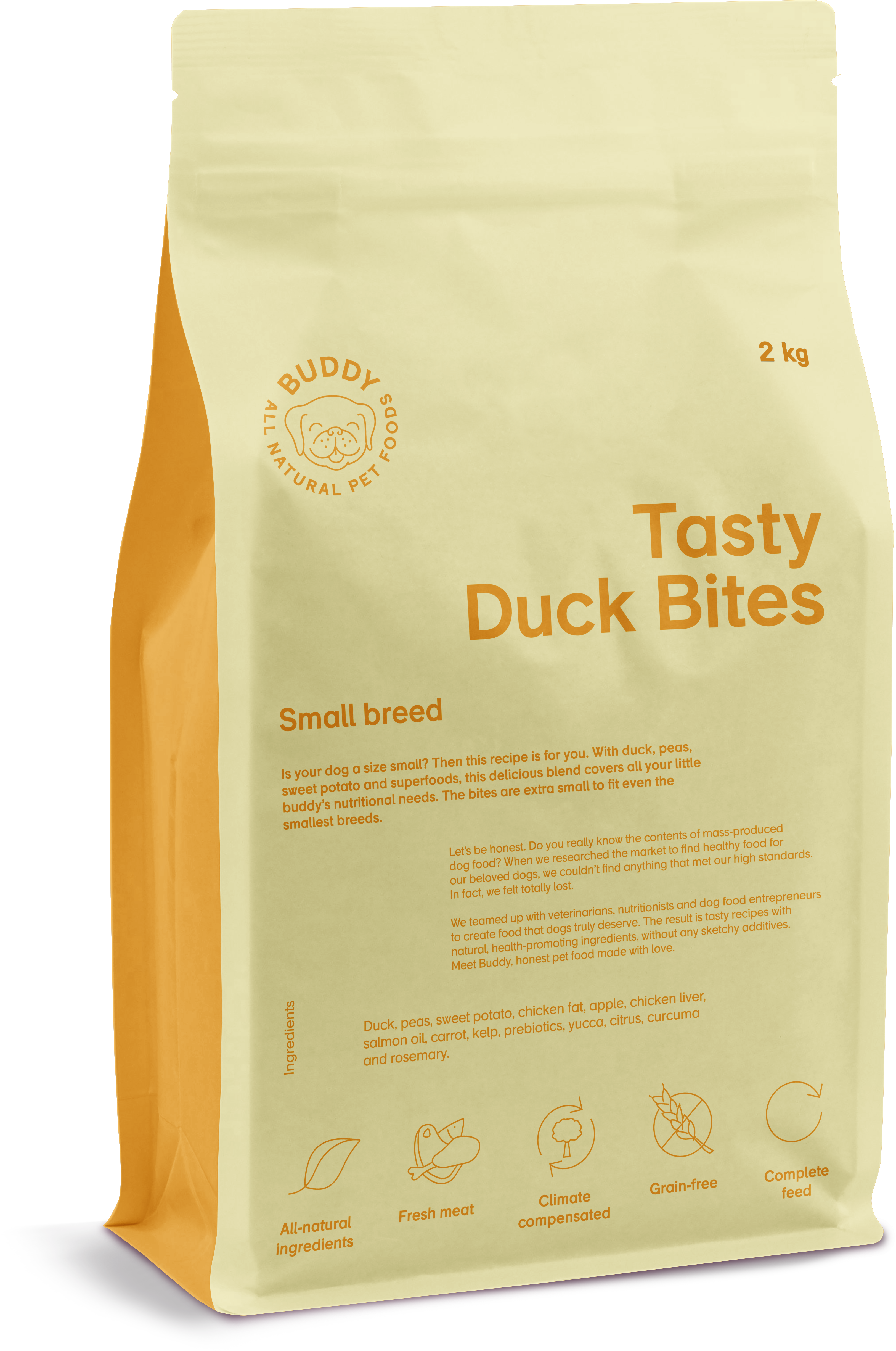 Tasty Duck Bites Hundfoder 2kg