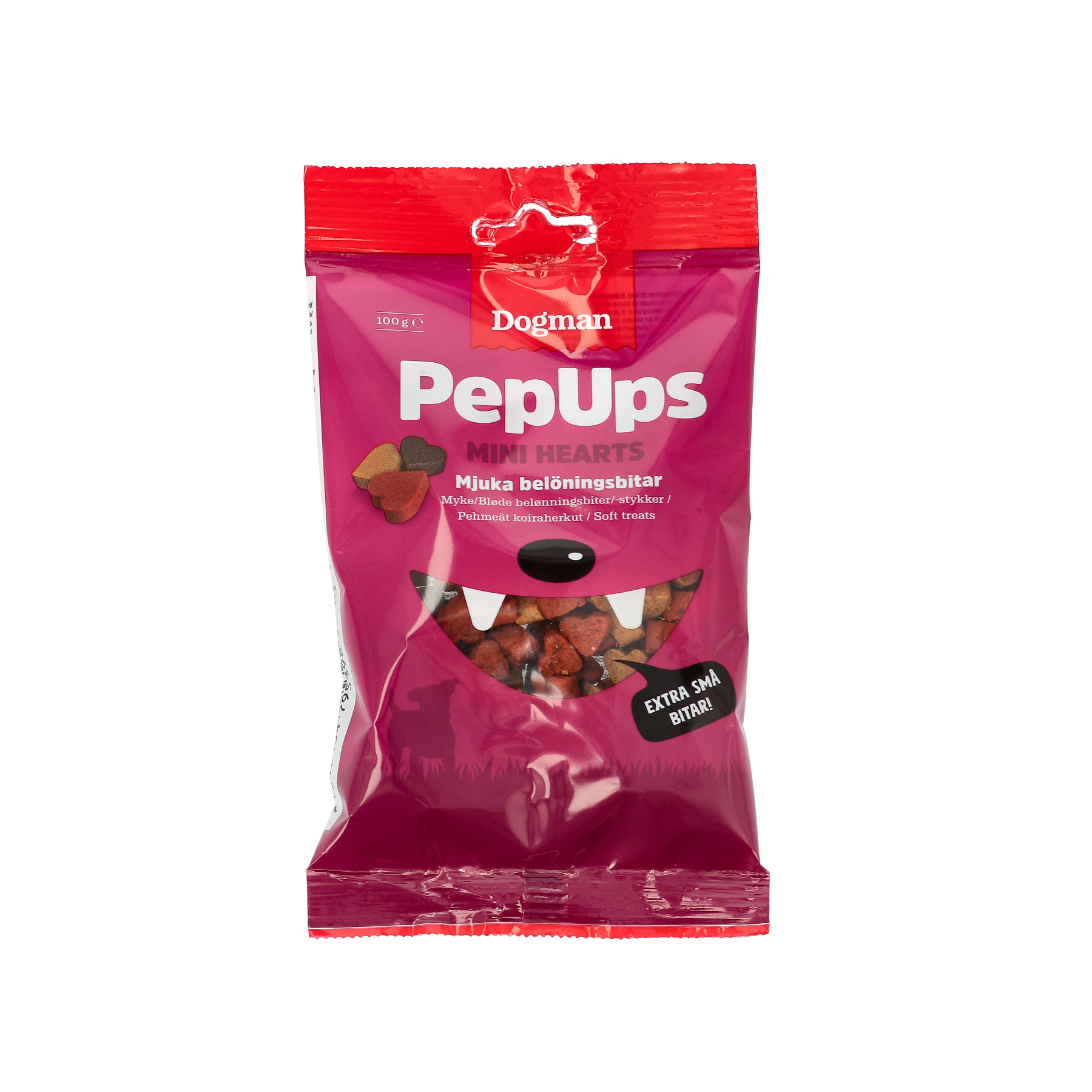 PepUps Mini Hearts Hundgodis 100g