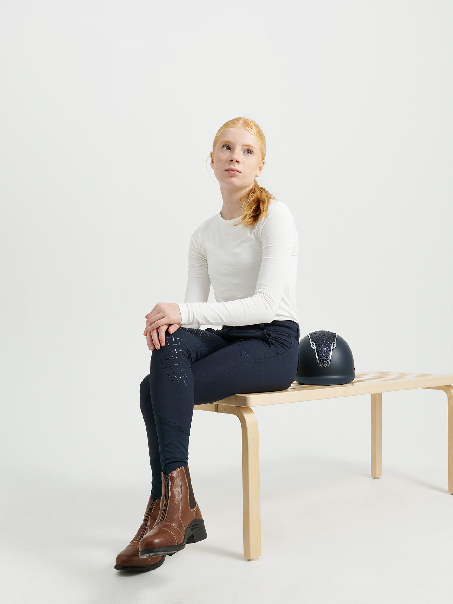 Rigmor Ridbyxa Helskodd Junior Marin