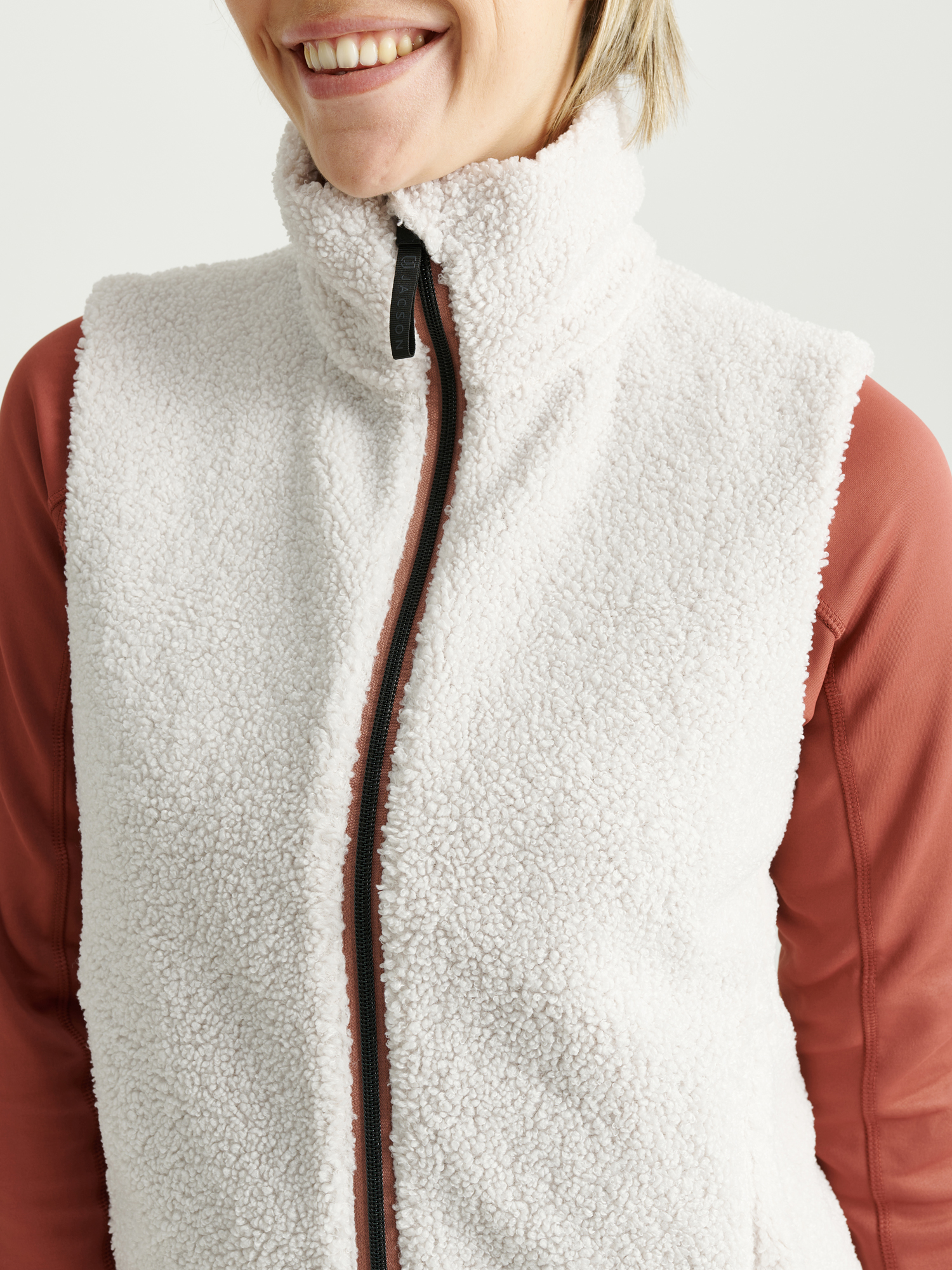 Inger Fleeceväst Grå