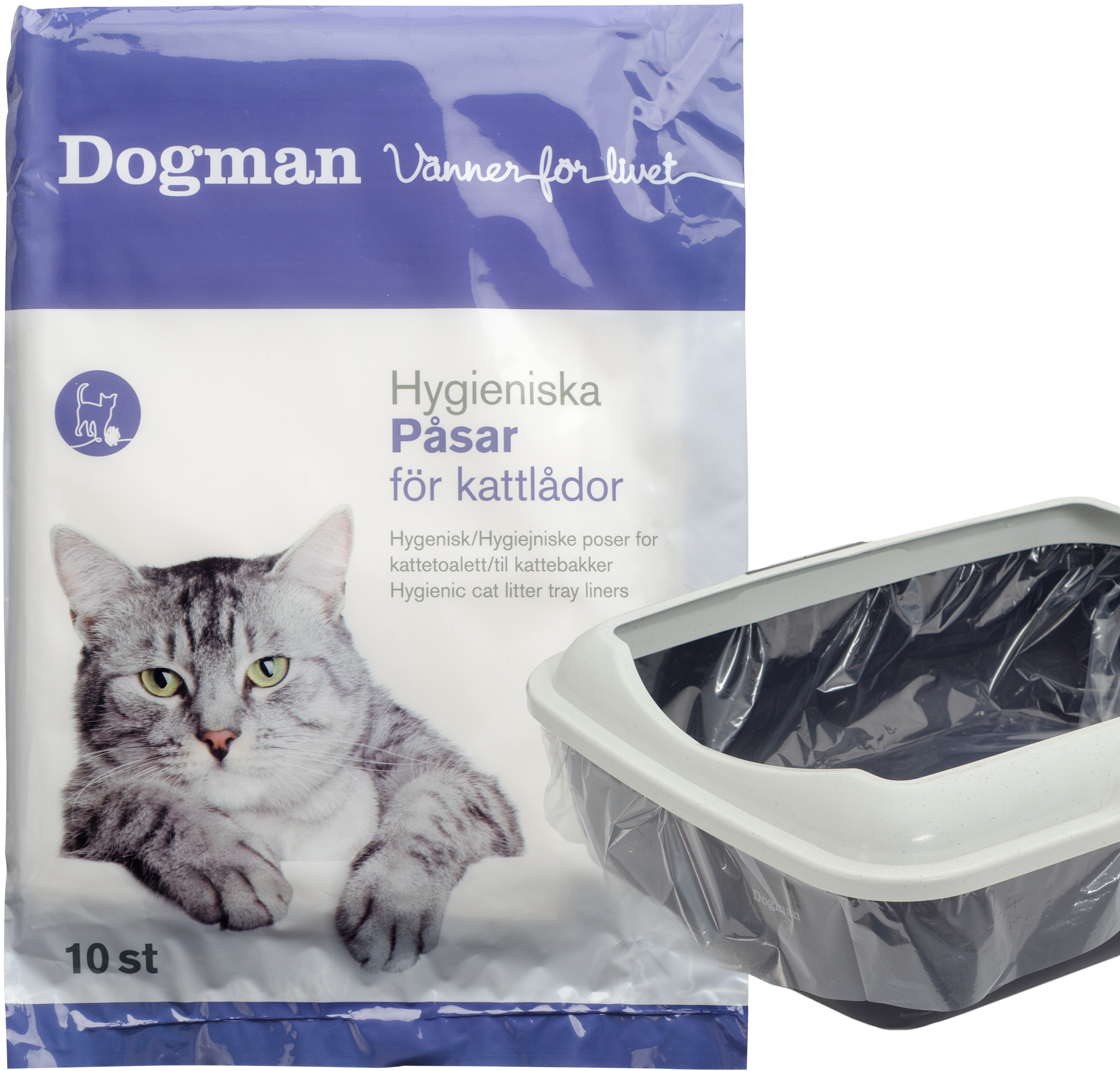 Påsar för kattlåda L
