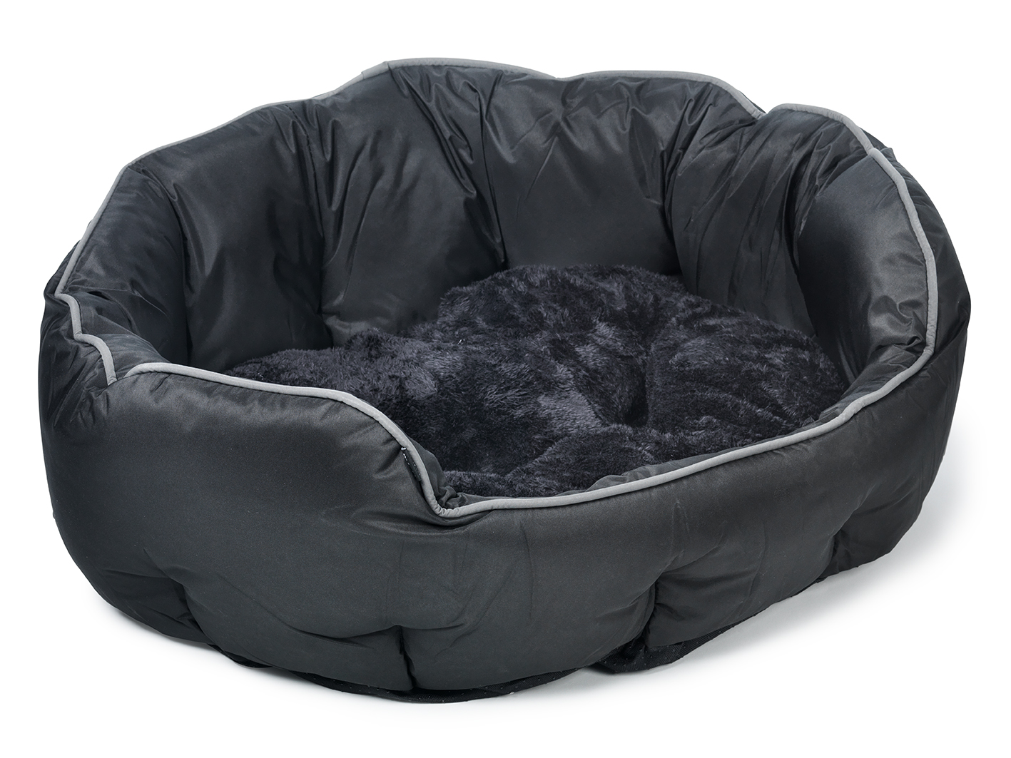 Buddy Dog Bed Oval Black