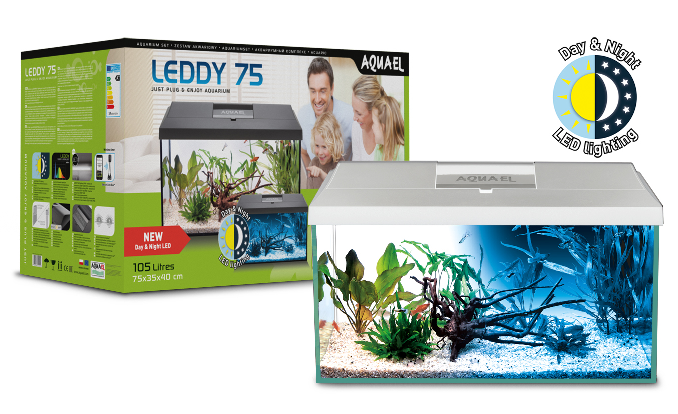 Leddy Day&Night Akvarium Set Vit 75/105L