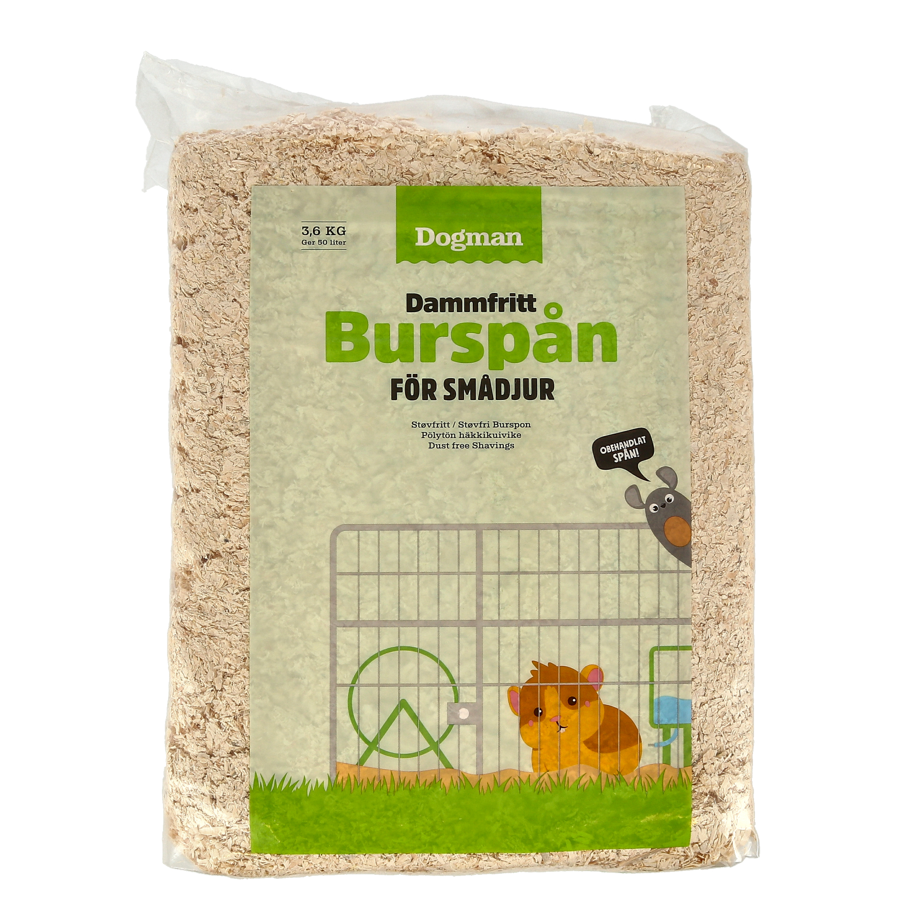 Naturligt Burspån 50L