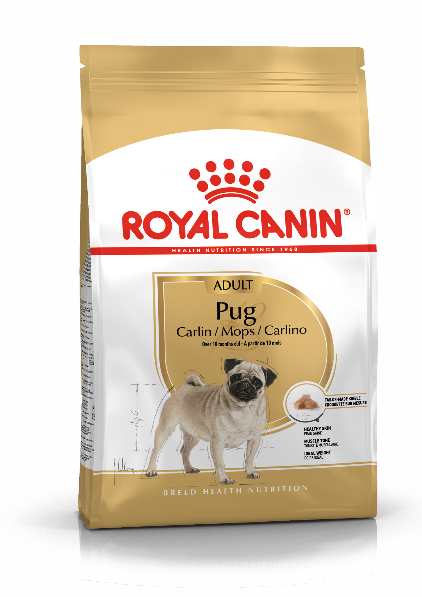 Pug Adult Torrfoder f&ouml;r hund 1,5kg