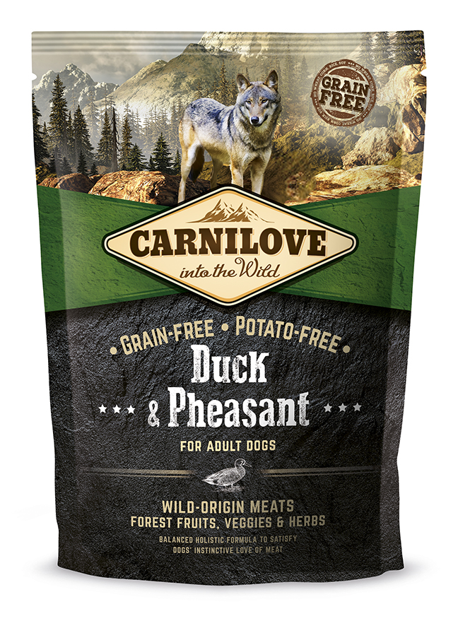 Duck & Pheasant Torrfoder f&ouml;r hund 1,5kg