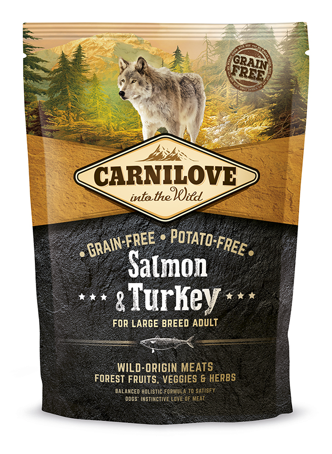 Salmon & Turkey Large Breed Hundfoder 1,5kg