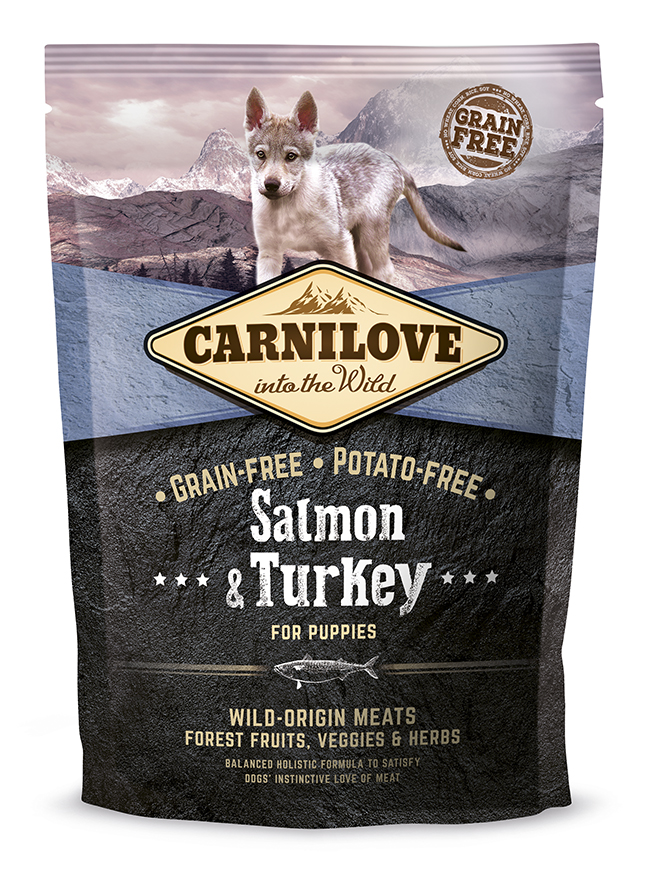 Salmon & Turkey Puppy Torrfoder f&ouml;r hund 1,5kg