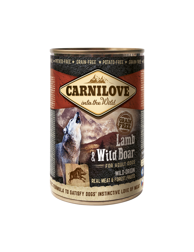 Wild Meat Lamb & Wildboar Våtfoder för hund 400g
