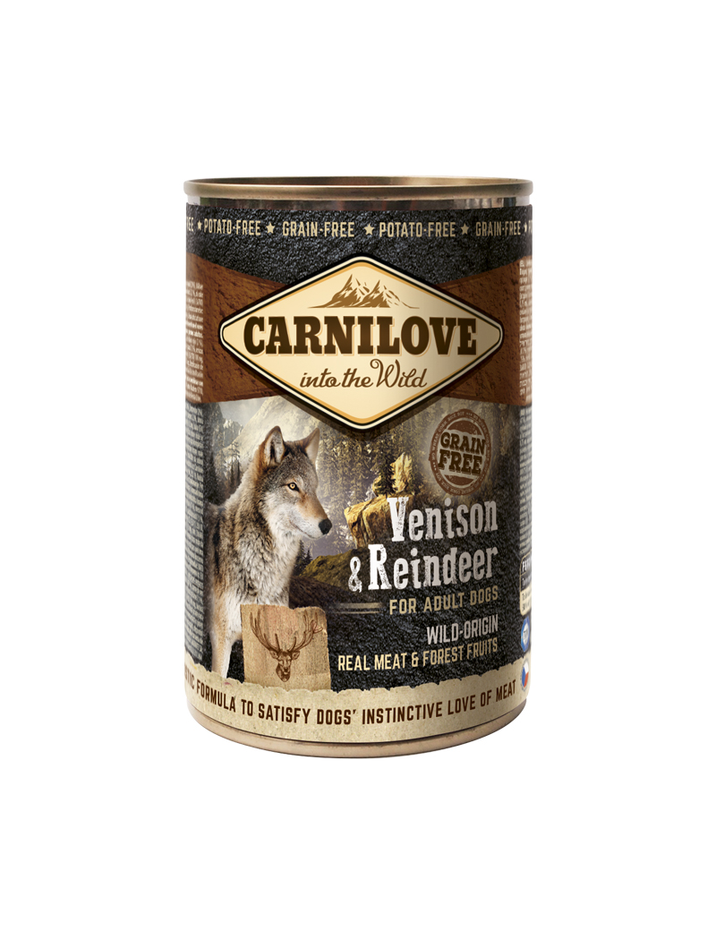 Wild Meat Venison & Reinder Våtfoder för hund 400g