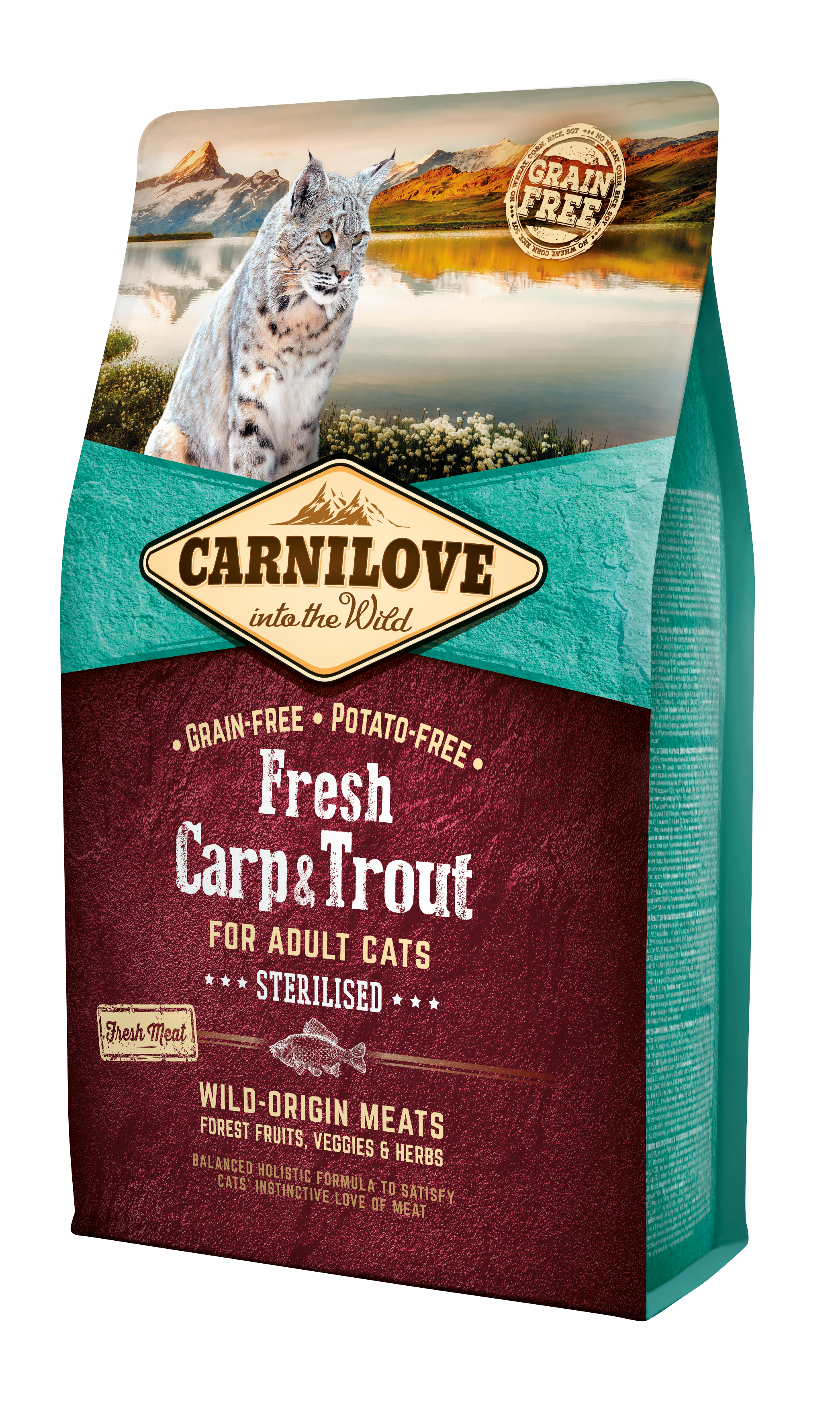 Fresh Carp & Trout Sterilised Kattmat 6kg