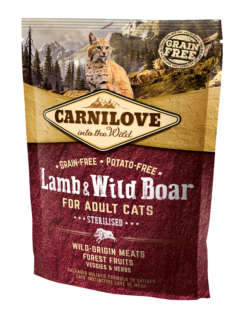 Lamb & Wild Boar Sterilised Kattmat 400g