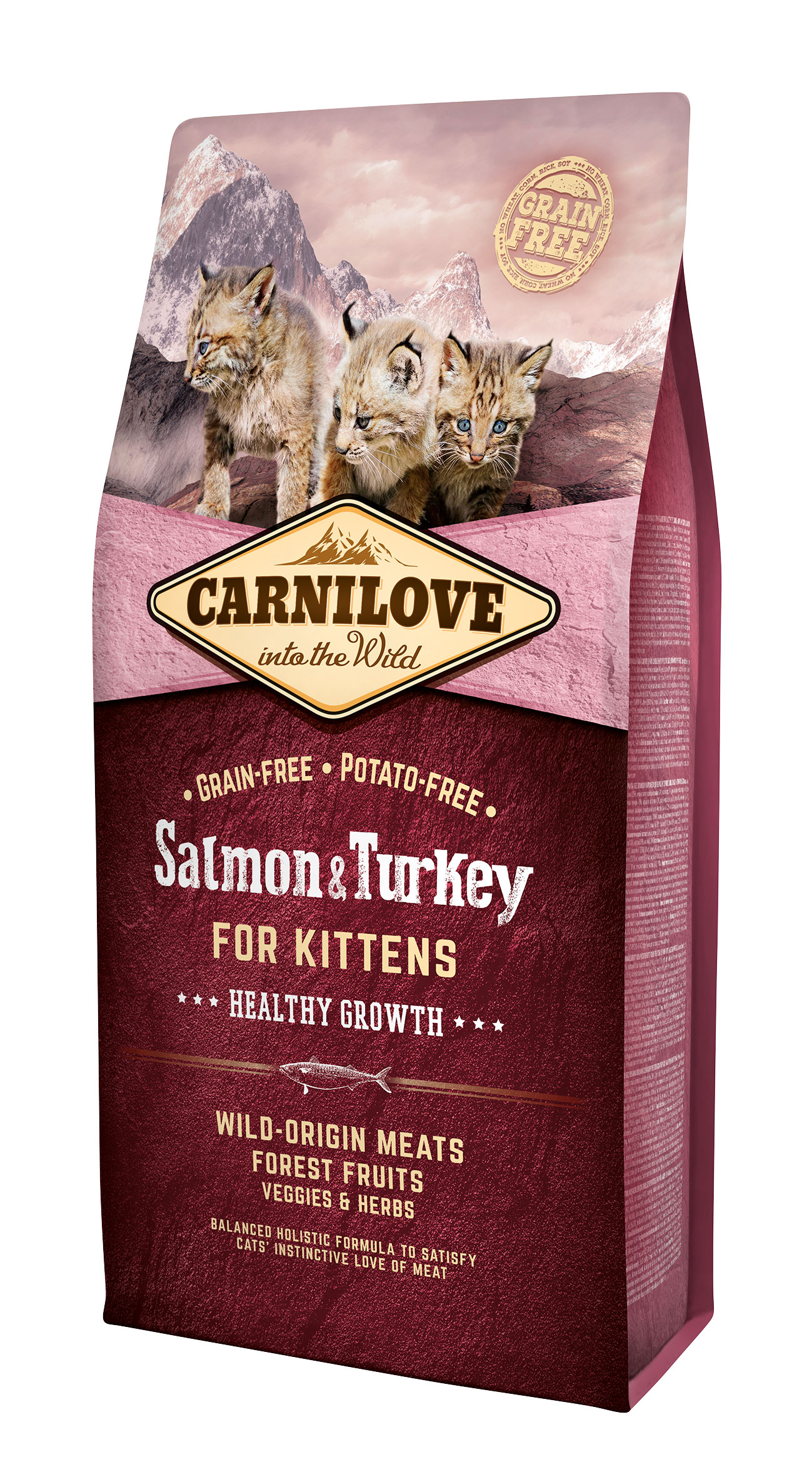 Salmon &amp; Turkey Healthy Growth Kitten Kattmat 2kg