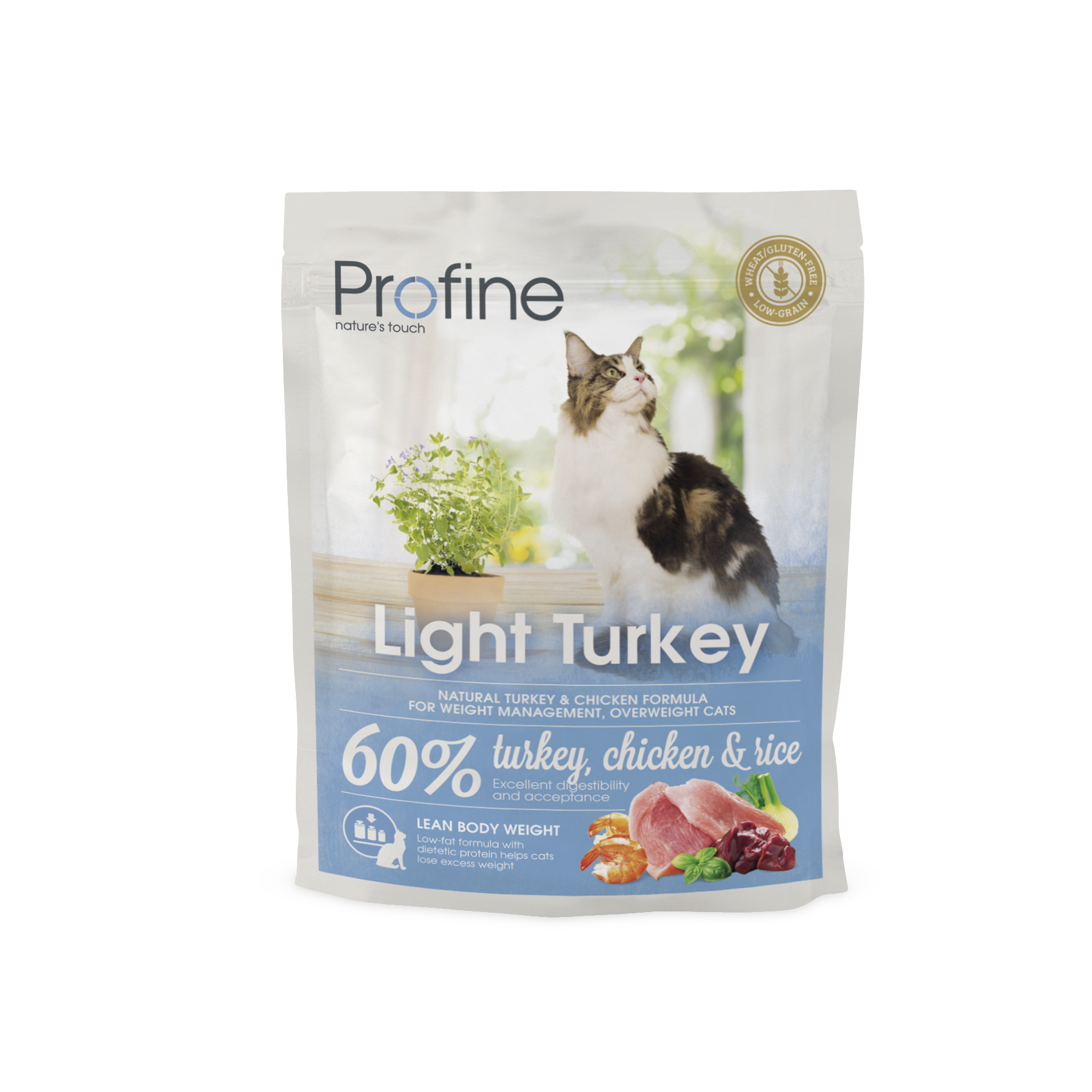Light Turkey Torrfoder För Katt 300g