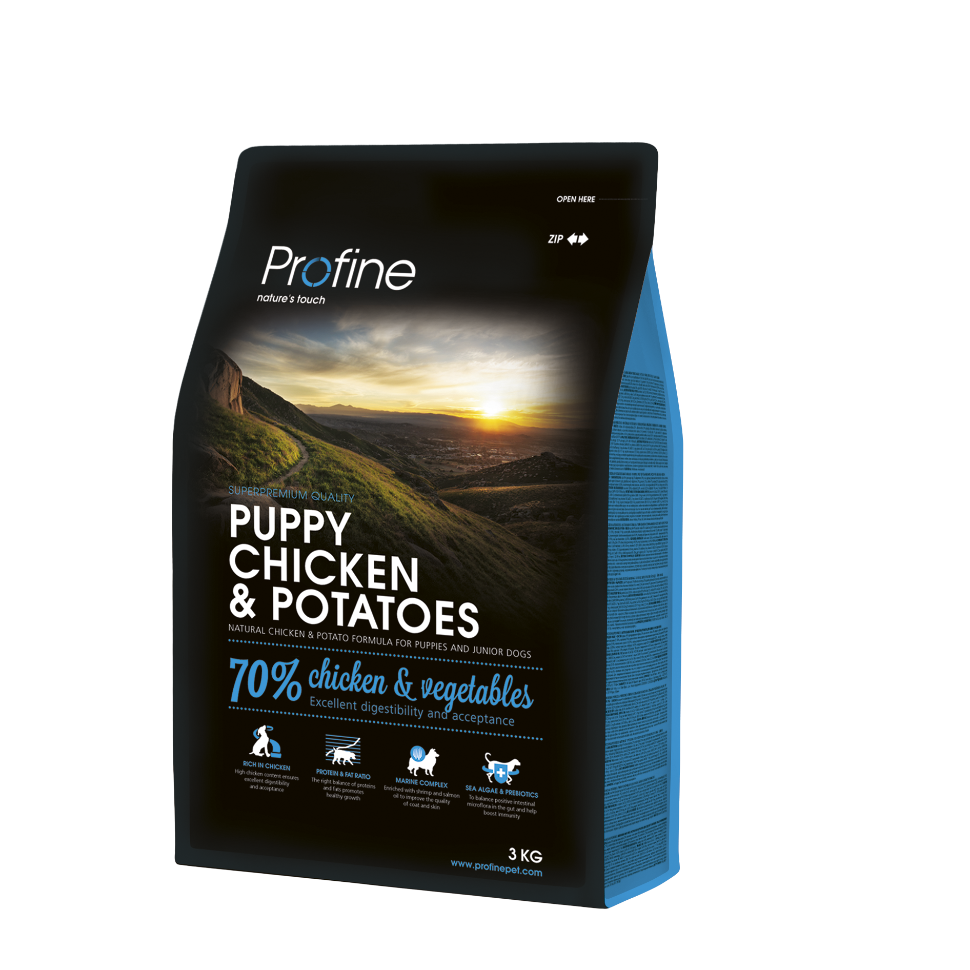 Puppy Chicken & Potatoes Torrfoder f&ouml;r valp 3kg