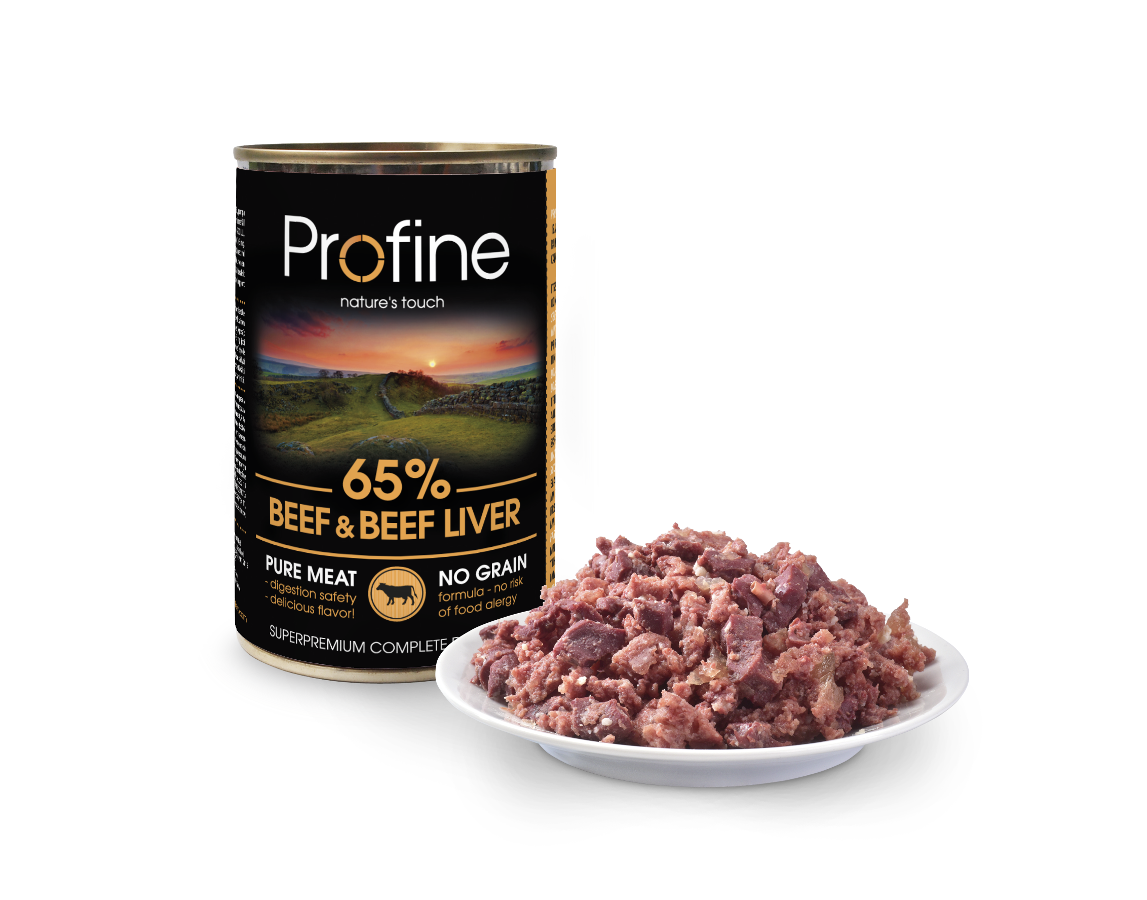 65% Beef with Liver Våtfoder för hund 400g