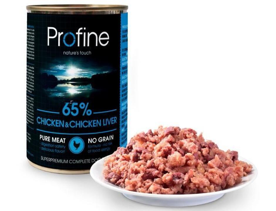 65% Chicken with Liver V&aring;tfoder f&ouml;r hund 400g